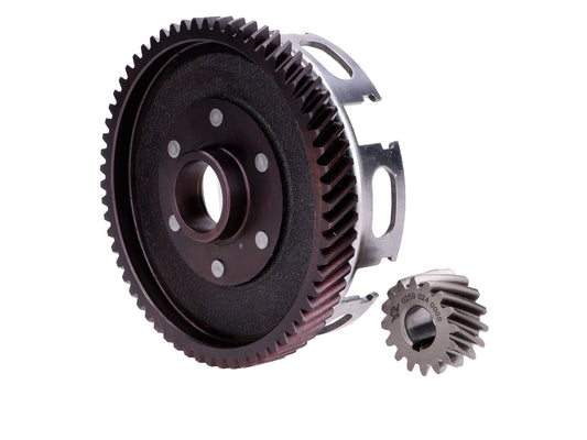 Carter dÂ´embrayage avec roue dentée en métal pour Sachs 50/2, 50/3, 50/4, Hercules, Miele, DKW, Rixe, KTM, Göricke