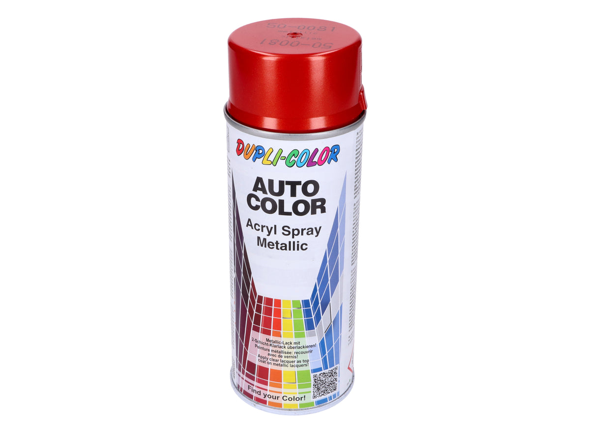 Laque acrylique rouge métallisé, boîte 400 ml
