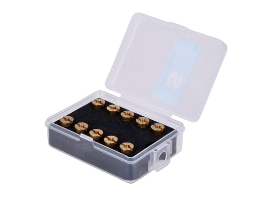 Jeu de gicleurs principaux 6mm 100-122 pour DellOrto PHBH, PHBL, PHVA, PHVB, VHS