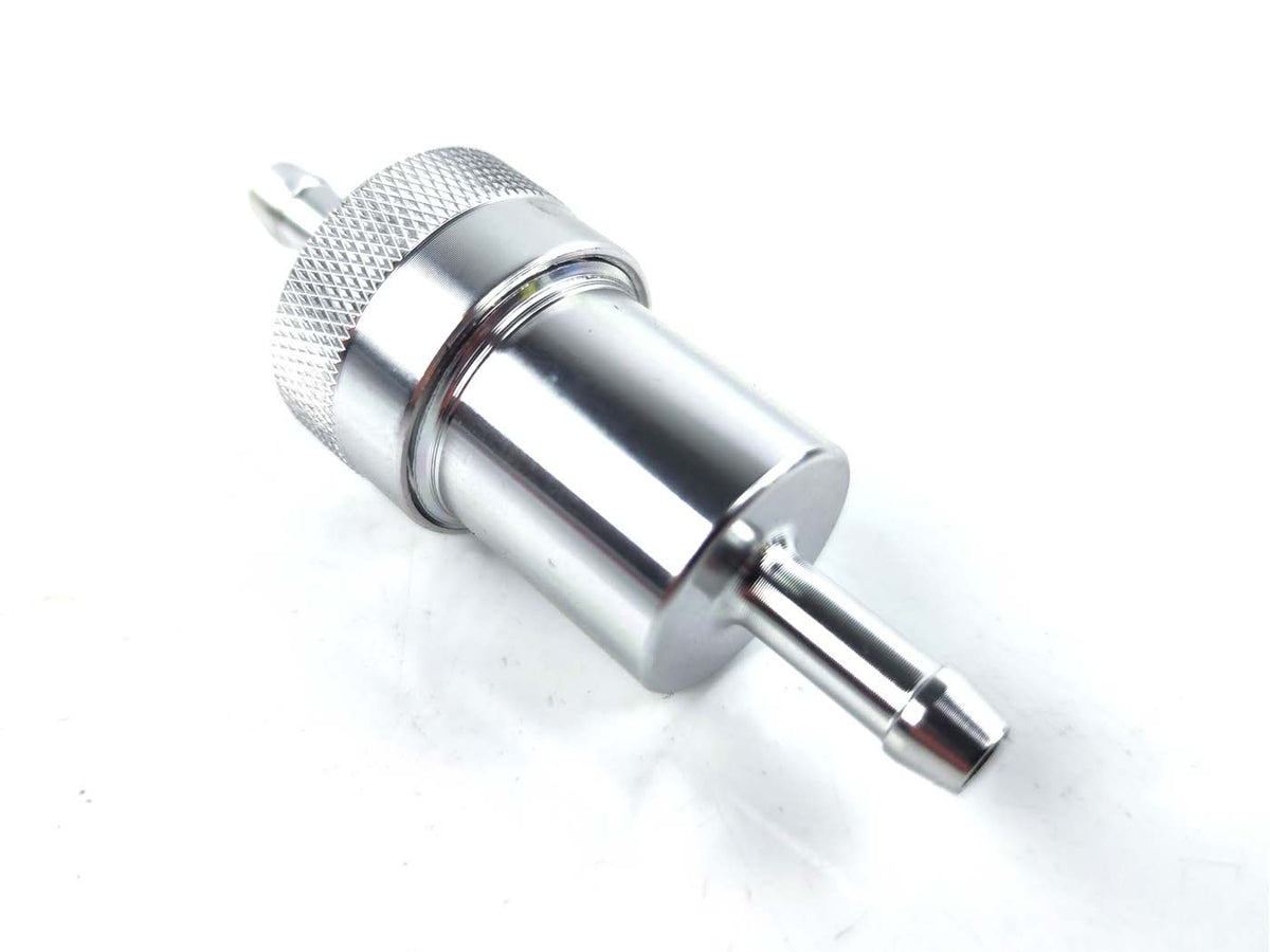 Filtre à essence en aluminium 6,5mm 76mm pour Zündapp, Kreidler, Hercules, Puch, Miele, Simson, DKW, KTM, Mofa, Moped, Mokick