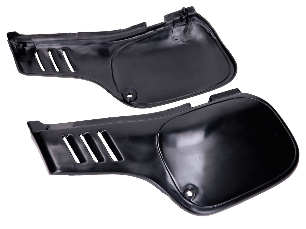Jeu de carénage latéral 2 pièces plastique noir pour Honda MTX-R, MTX 50 SH, 80 R