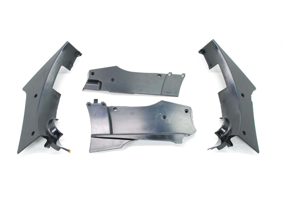 Habillage de cadre plastique noir 4 pièces pour Zündapp GTS 50, C 50 Sport, KS type 529, 80 530