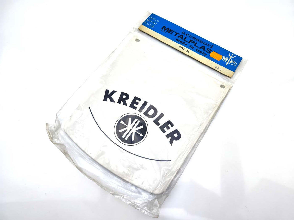 bavette blanche 235x260mm distance des trous de fixation 205mm pour Kreidler, mobylette, cyclomoteur, mokick