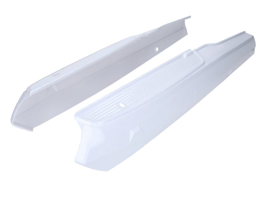 Jeu de caches latéraux en plastique blanc pour Peugeot 103, MVL, SP
