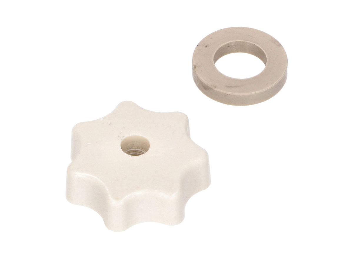 Ecrou de poignée étoile en caoutchouc ivoire pour Simson KR51/1, KR51/2, SR4-2, SR4-3, SR4-4, SR50, SR80