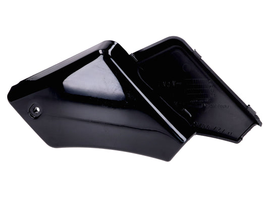 Jeu de caches latéraux boîte à outils noire non peinte pour Peugeot 103 SPX, Vogue