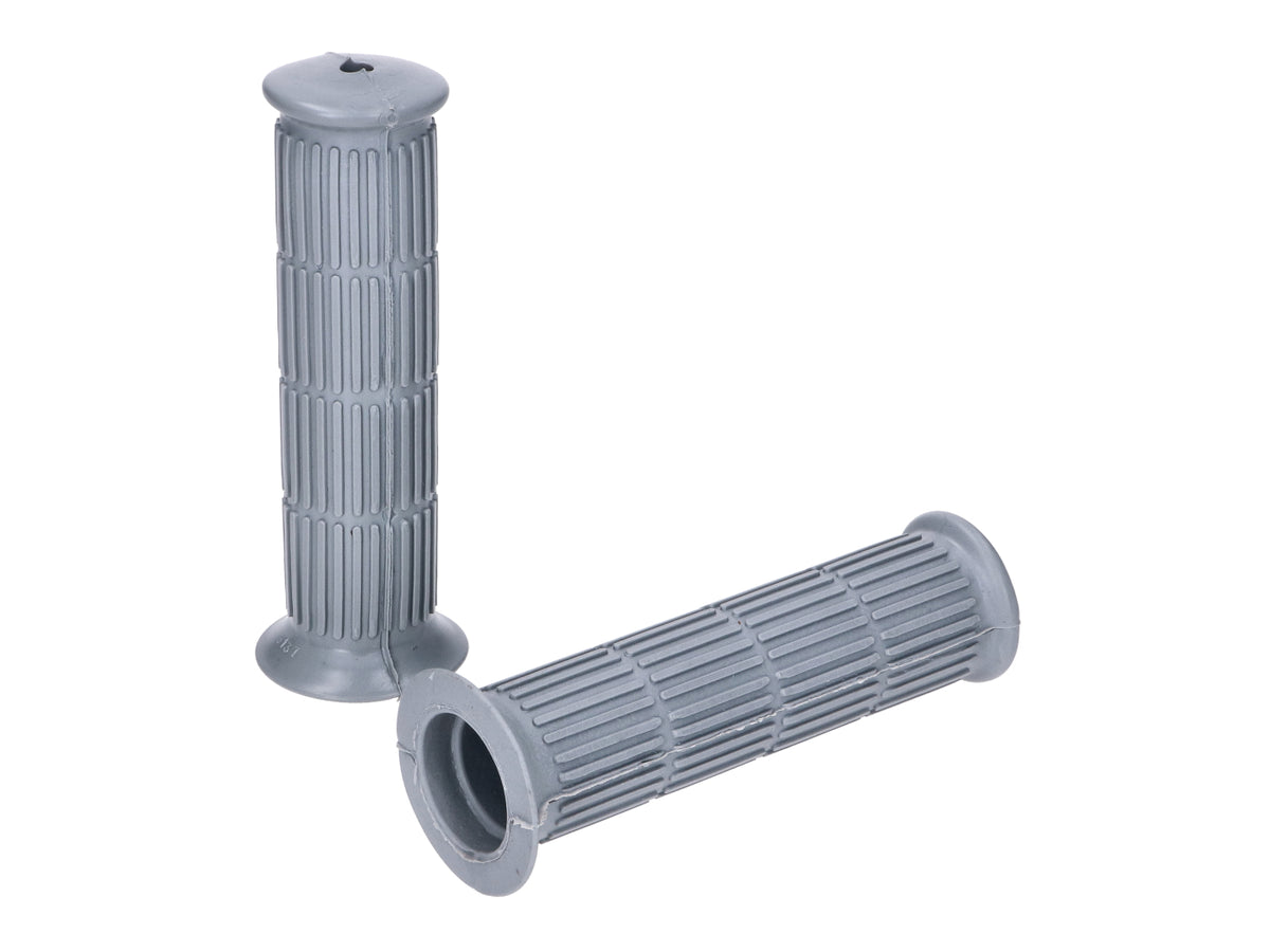 Jeu de poignées en caoutchouc gris 22/24mm 125mm pour Peugeot, Mobylette, MBK, Piaggio