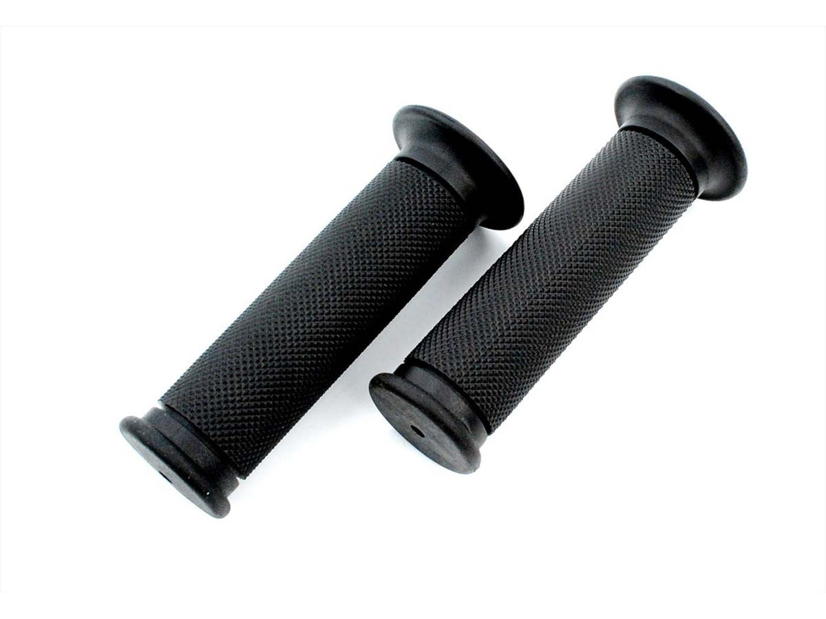 Jeu de poignées noir 22/24mm 125mm pour Zündapp GTS C 50 Sport, KS Combinette 442, 444, ZA A, Kreidler Florett, Flory MF, Hercules Prima M, Puch Maxi, KTM, DKW, Rixe, Miele Mofa, Moped