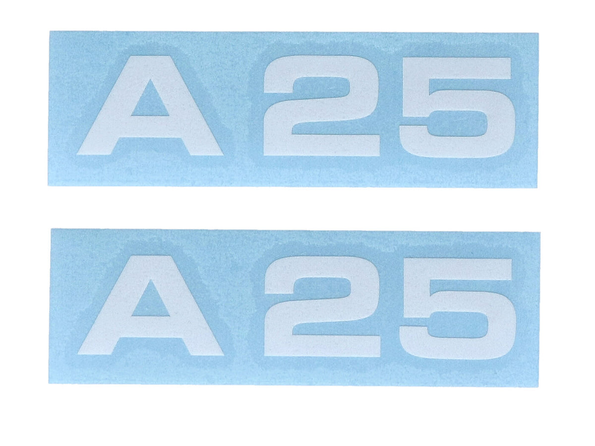 Jeu dÂ´autocollants MOGA 2 pièces large 74mm haut 17mm pour mobylette Mokick