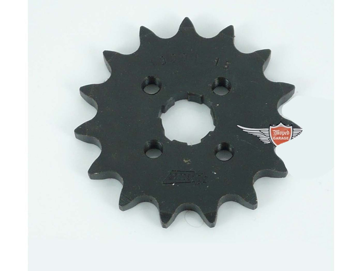 Pignon Esjot acier 15 dents pour Honda MT 50 S, MB XL 50, NSR