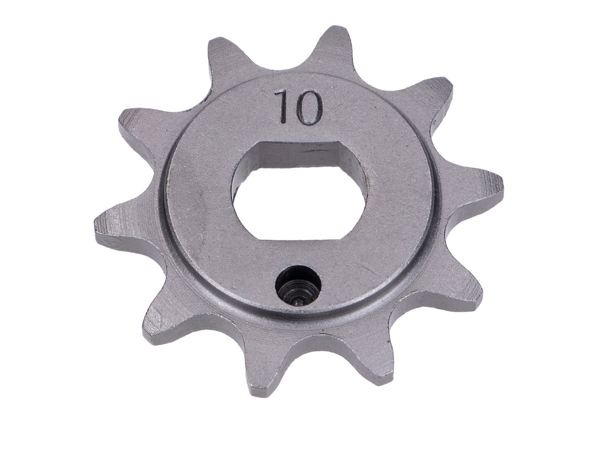 Pignon 10 dents renforcé 15x12mm pour Kreidler Flory, Florett, LF, LH, RMC
