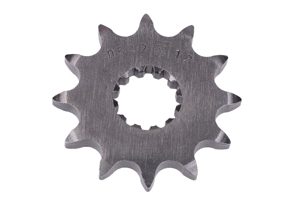 Pignon Esjot acier 12 dents 20/17mm pour Puch Monza 6 SL, M50 Jet, Cobra 6 GT, Cobra 80