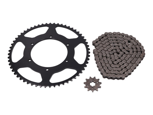 Kit chaîne 11/59 dents pour Aprilia SX 50, Gilera SMT, Derbi Senda 50 SM E4 2018-