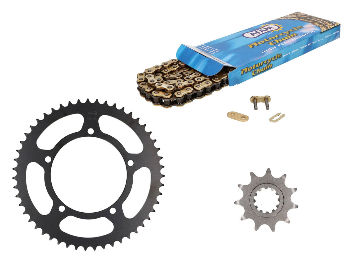 Kit chaîne AFAM 11/51 dents pour Aprilia RX50 Racing 03-