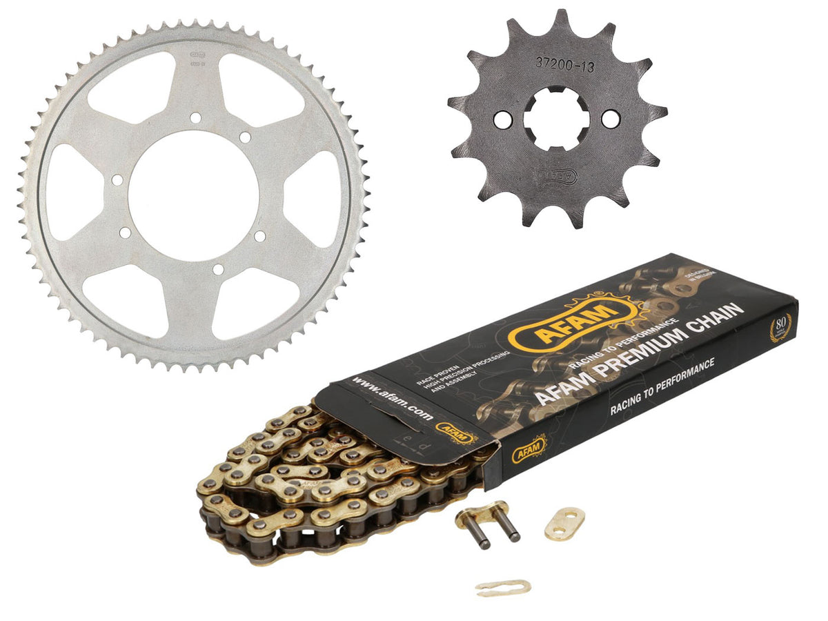 Kit chaîne AFAM 13/69 dents pour Aprilia RX125 2018-
