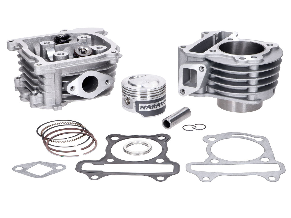 Kit cylindre Naraku V.2 90ccm avec culasse pour GY6, Kymco 50 2V