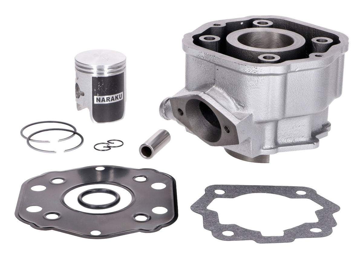 Kit cylindre Naraku 50ccm pour Derbi Senda GPR, Gilera GSM SMT RCR Zulu EBE, EBS (Euro 2)