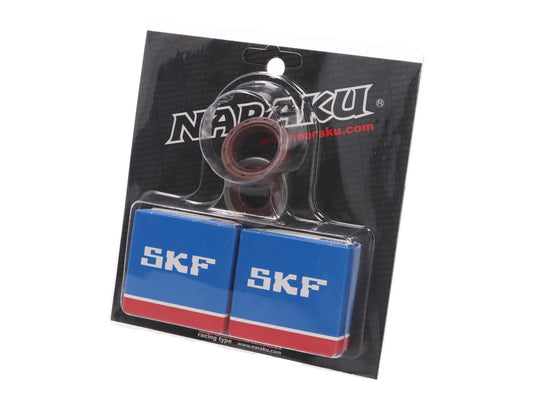 Kit roulements de vilebrequin Naraku SKF C3 Cage mÃ©tallique pour Minarelli AM