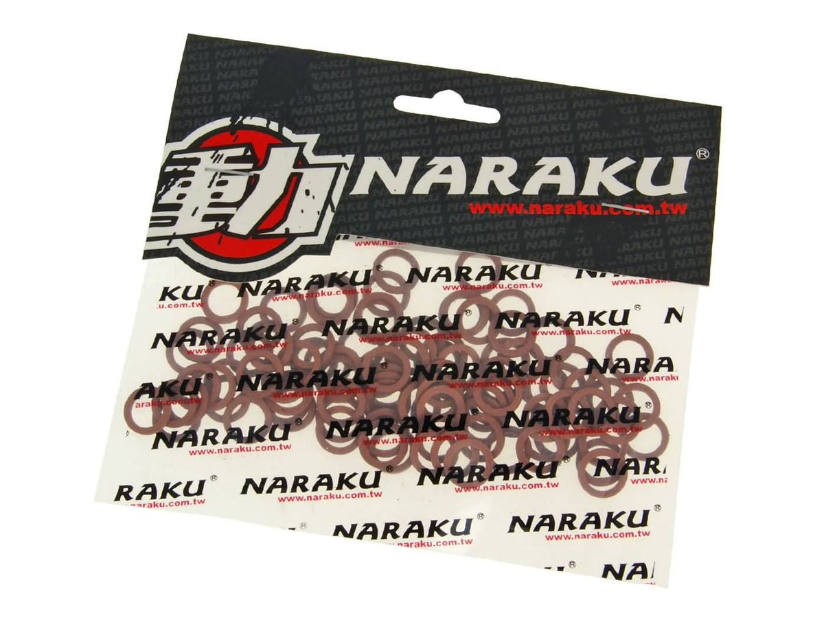 Joint rondelle en fibre Naraku 8x12x1mm 100 piÃ¨ces