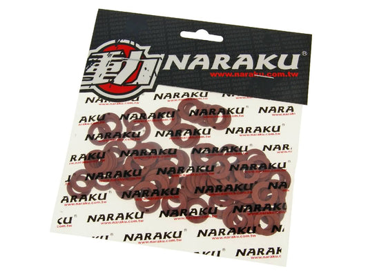Joint rondelle en fibre Naraku 8x15x1mm 100 piÃ¨ces