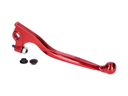 Levier de frein Naraku rouge pour Derbi, Gilera, MH, Rieju (frein AJP)