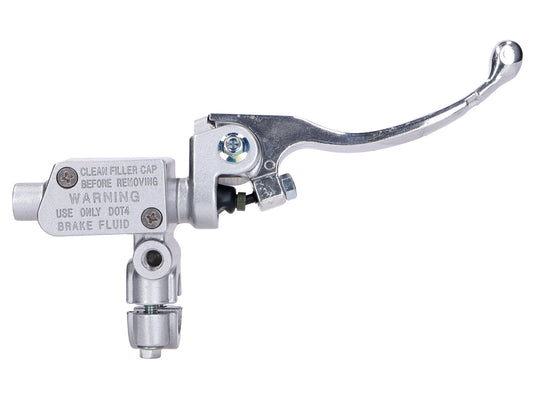 Maître cylindre de frein Naraku avant, argent pour Rieju RR 50, SMX 50, MRT 50, RRX, Tango 2000-