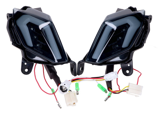 Jeu de clignotants arrière Naraku smoked pour Yamaha T-Max 530 2012-2016