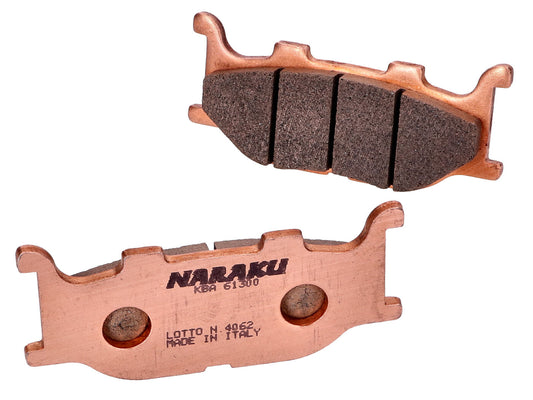 Plaquettes de frein Naraku synthétique pour Italjet Jupiter, Yamaha Majesty, MBK Skyliner