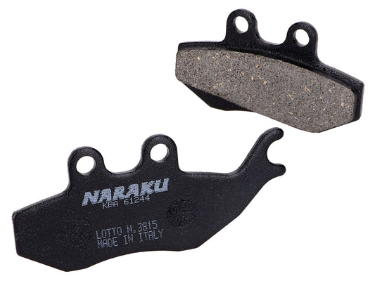 Plaquettes de frein Naraku organique pour Aprilia, Gilera, MBK, Yamaha