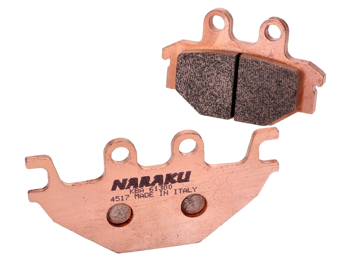 Plaquettes de frein Naraku synthétique pour Kymco KXR, MXU, Maxxer, UXV, SYM Quad Lander, Yamaha MT, YZF-R