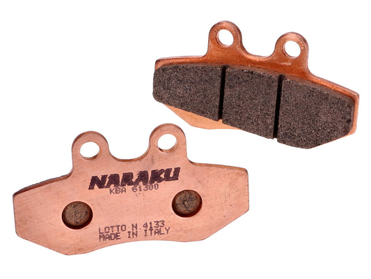 Plaquettes de frein Naraku synthétique pour Aprilia, CH, Motorhispania, Peugeot, Rieju