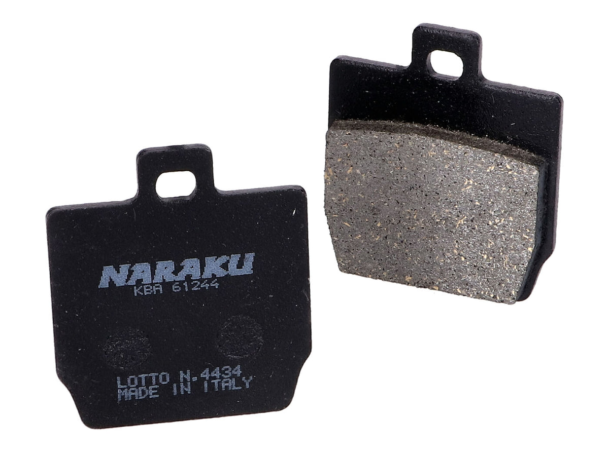 Plaquettes de frein Naraku organique pour Yamaha Aerox, MBK Nitro