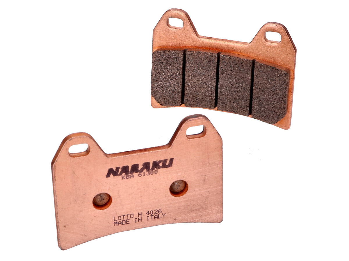 Plaquettes de frein Naraku synthétique pour Aprilia, BMW, Ducati, KTM, Moto Guzzi