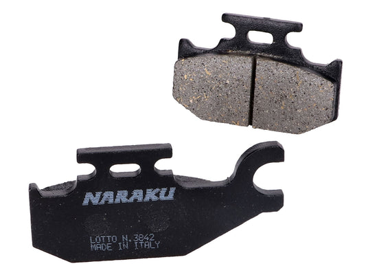 Plaquettes de frein Naraku organique pour Yamaha 660 YXR FAR/FAS Rhino (4x4), 700 YFM Raptor, 700 YFM RY