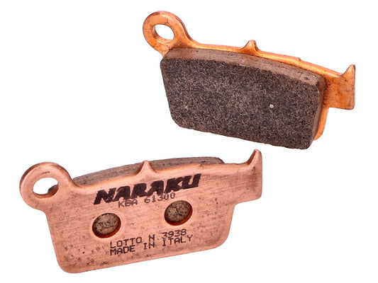 Plaquettes de frein Naraku synthétique pour Aprilia MXV, SXV, Fantic, GasGas, Kawasaki KX, Sherco, Suzuki RM-Z, TM, Yamaha YZ, WR