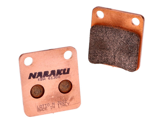 Plaquettes de frein Naraku synthétique pour Peugeot Vivacity, Hyosung 450, REX, Yamaha YFM