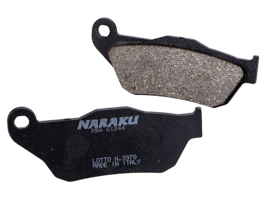 Plaquettes de frein Naraku organique pour MBK Skycruiser 125i, Yamaha X-Max 125i, 250i