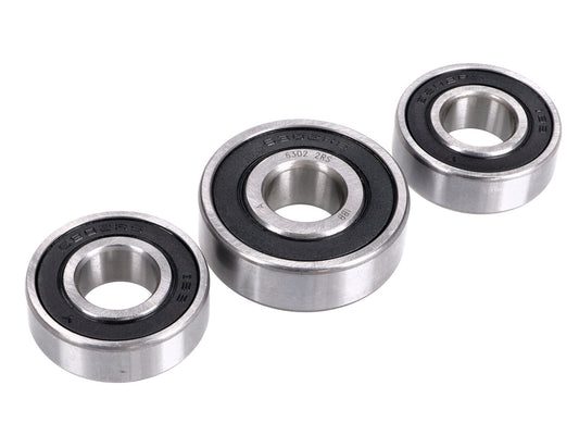 Roulements de roue Naraku avant 2x6202.2RS/1x6302.2RS pour Aprilia, Derbi, Gilera, Piaggio