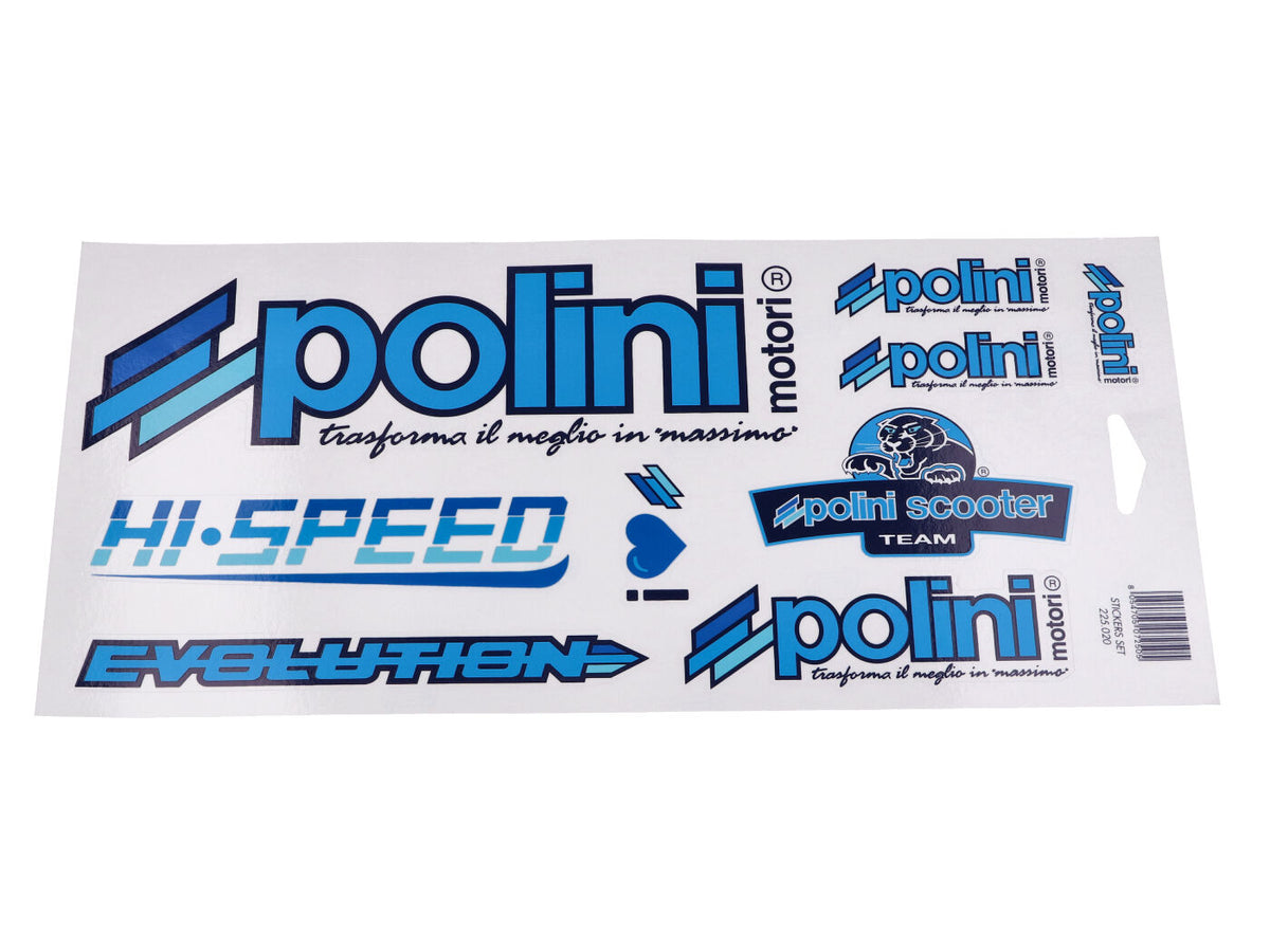 Jeu dÂ´autocollants pour lÂ´équipe de scooters Polini