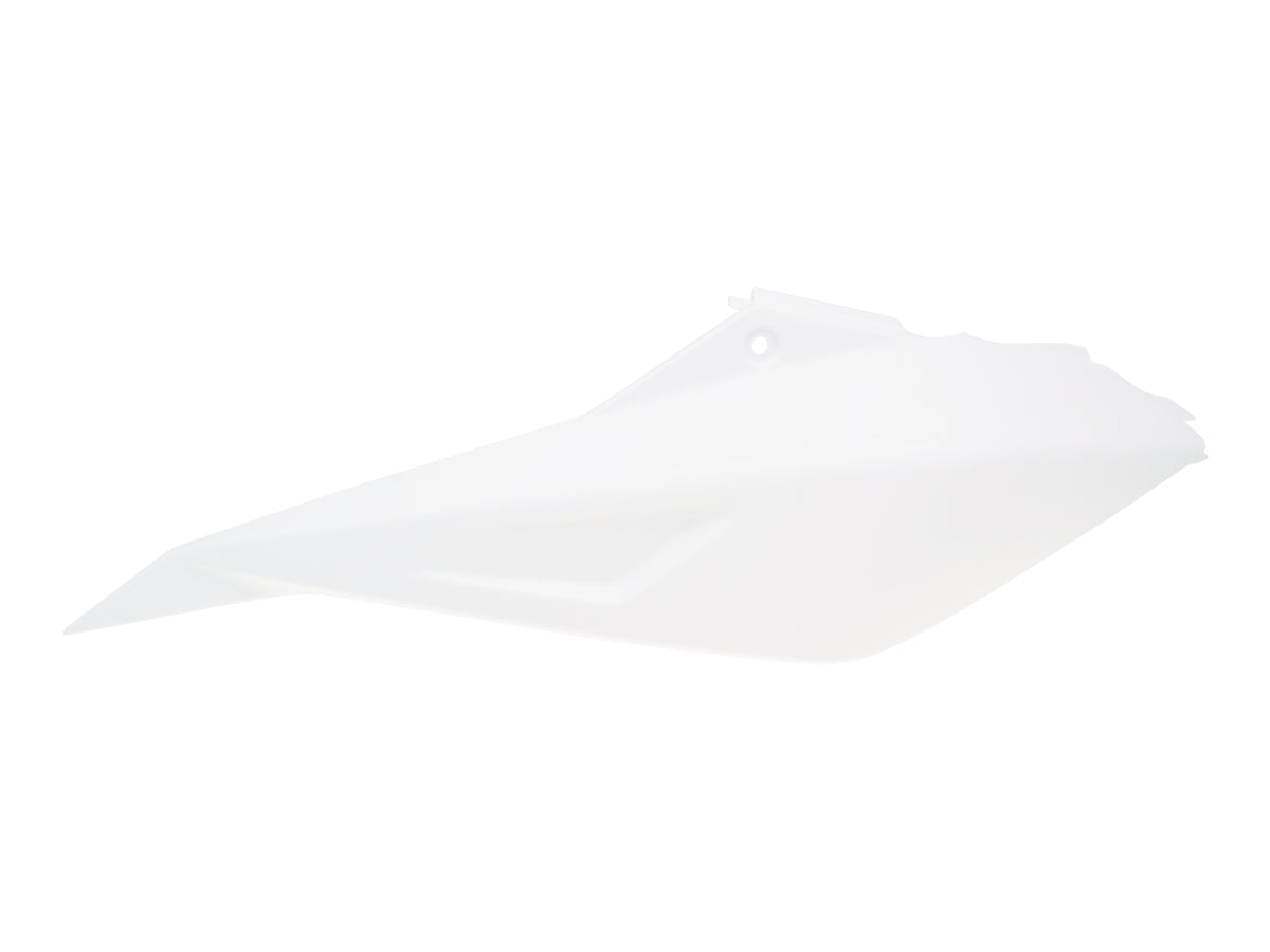 Couverture gauche OEM blanc pour Derbi Senda DRD Pro