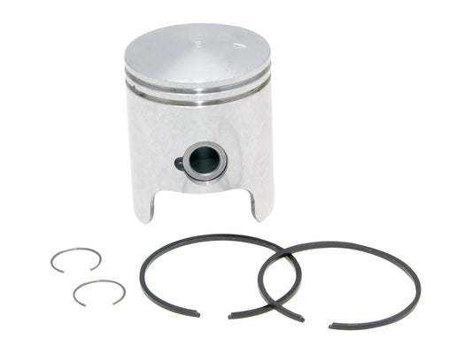Piston complet (A) OEM pour moteur Piaggio / Derbi D50B0 (cylindre en fonte)