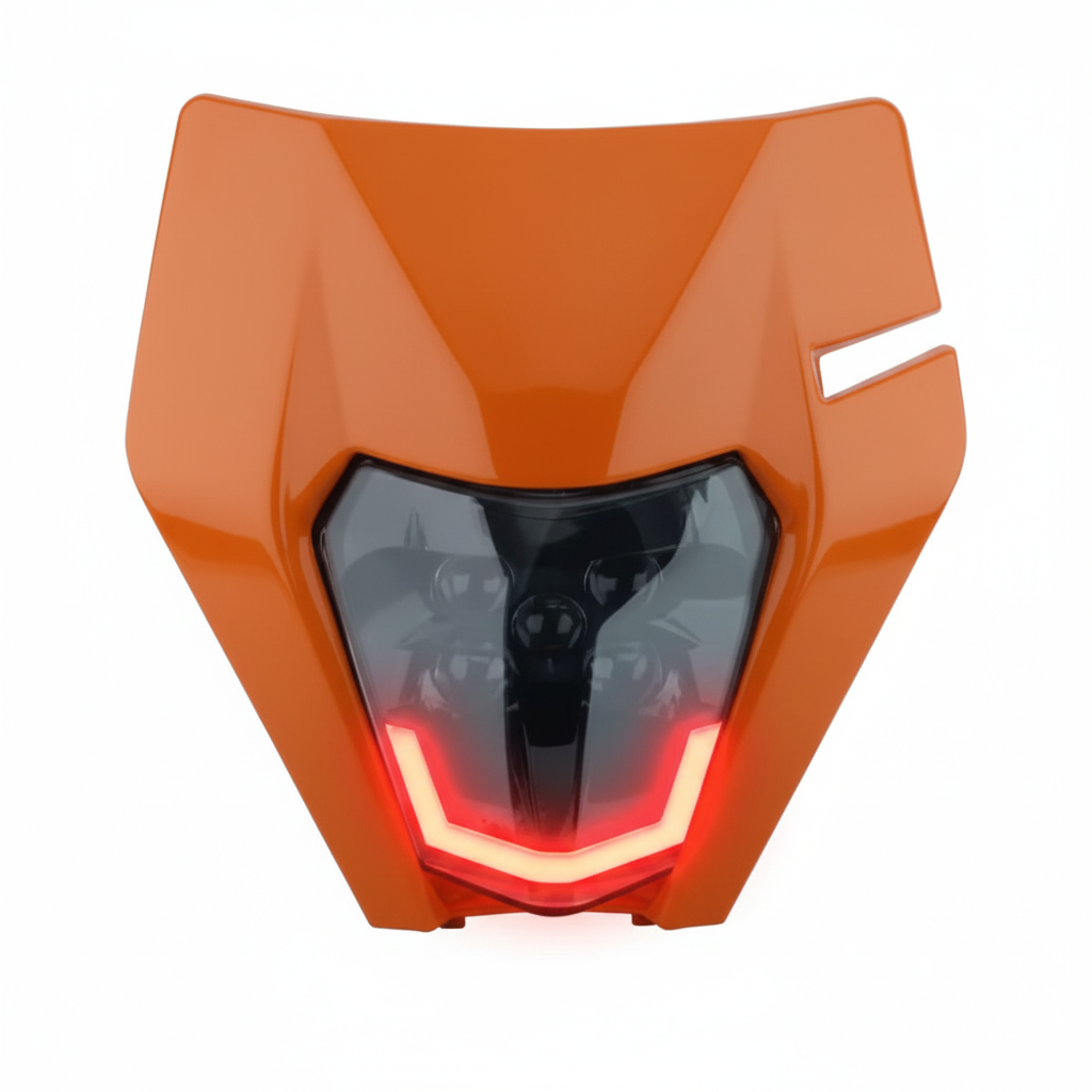 Plaque orange DRL rouge