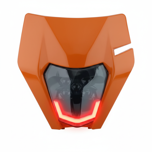 Plaque orange DRL rouge