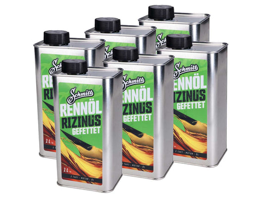 Huile moteur 2 temps Schmitt pack de 6 bidons 6x1Liter