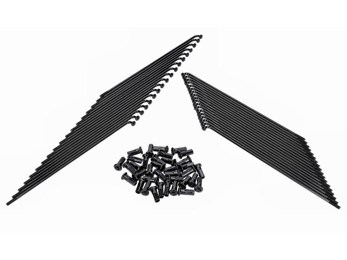 Jeu de rayons Schmitt 16 pouces noir pour Simson S50, S51, S70, S53, S83 Enduro