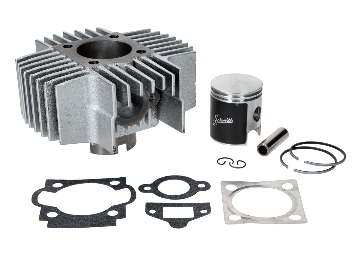 Kit cylindre Schmitt 70 cm³ 45 mm, nouveau modèle (ailettes de refroidissement longues) pour Puch Maxi