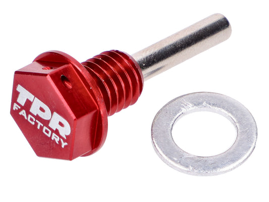 Bouchon de vidange dÂ´huile TPR Factory magnétique pour Minarelli AM6, Aprilia, Beta, Peugeot