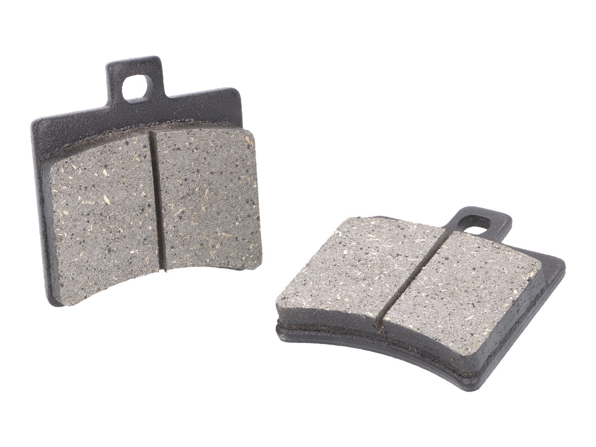 Plaquettes de frein organiques pour Aprilia SR50, Scarabeo, Baotien BT49QT = NK430.16