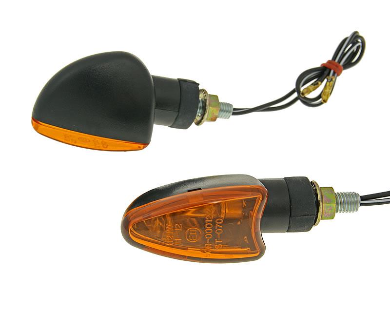 Clignotants M8 noir Edge orange, abrÃ©viation de Beta RR