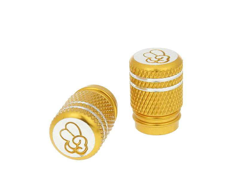 Jeu de bouchons de valves Or de la paix - universel